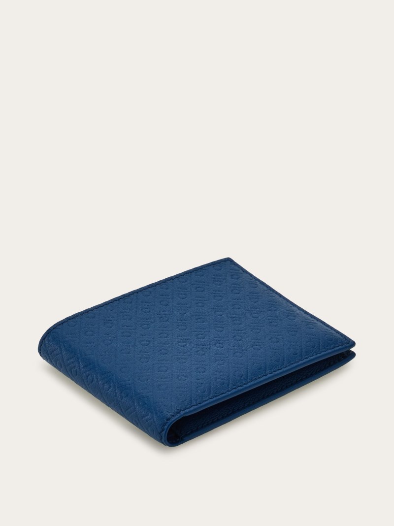 Ferragamo | Men's Monogram Wallet - Blue Teal