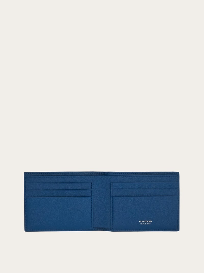 Ferragamo | Men's Monogram Wallet - Blue Teal