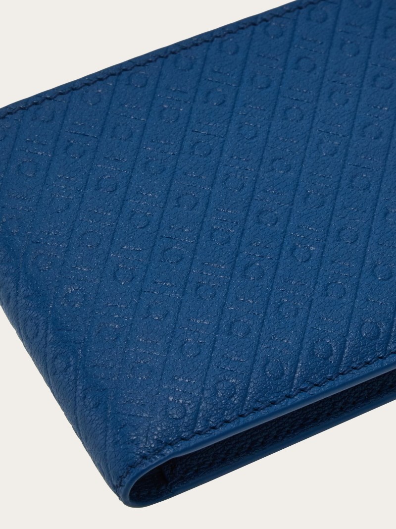 Ferragamo | Men's Monogram Wallet - Blue Teal