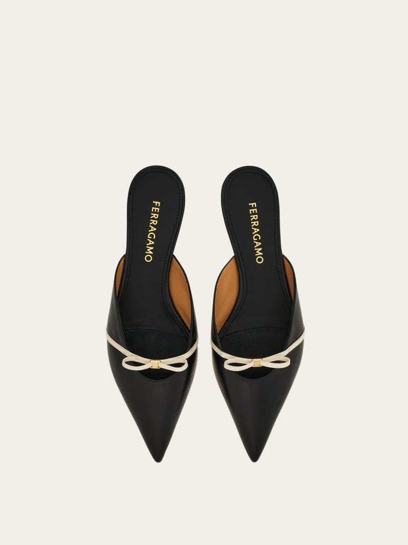 Ferragamo | Women's Mini Bow Mule - Black