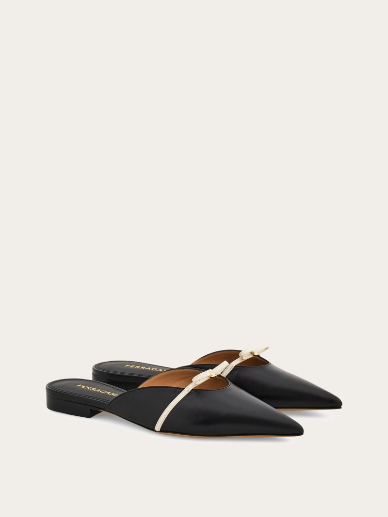 Ferragamo | Women's Mini Bow Mule - Black