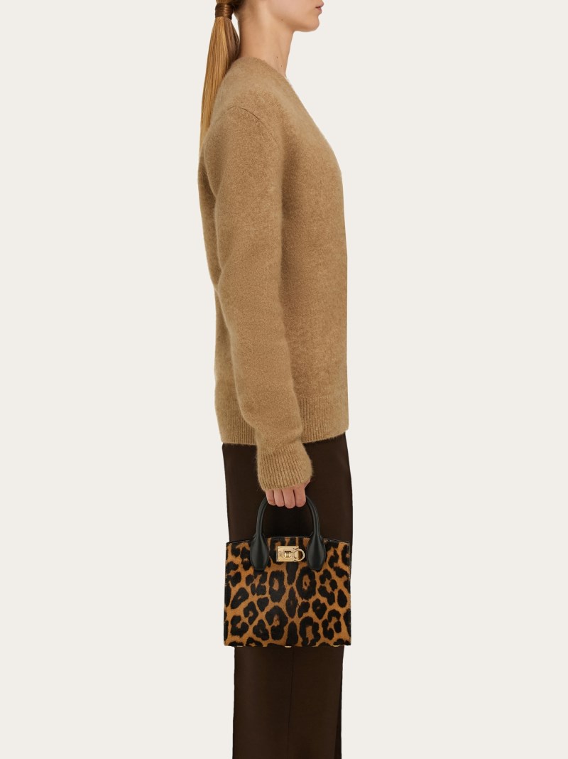 Ferragamo | Women's Studio Box Bag - Leopard Print
