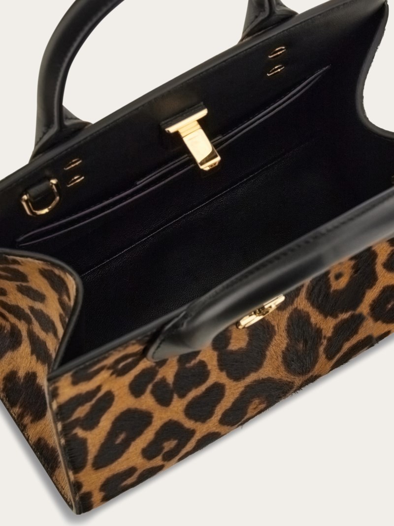 Ferragamo | Women's Studio Box Bag - Leopard Print