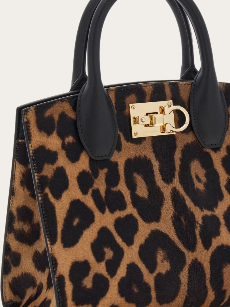Ferragamo | Women's Studio Box Bag - Leopard Print