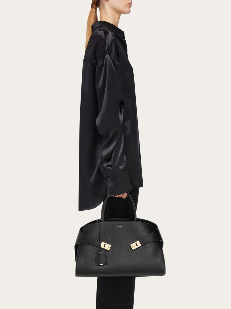 Ferragamo | Women's Hug Handbag - Black