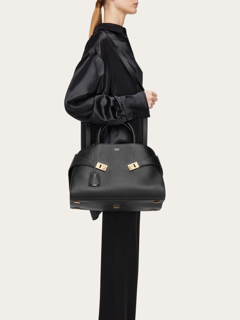 Ferragamo | Women's Hug Handbag - Black