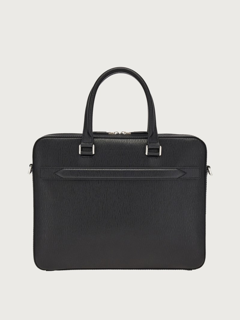Ferragamo | Men's Gancini Business Bag - Black