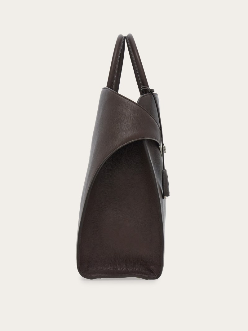 Ferragamo | Women's Hug Tote Bag - Testa Di Moro