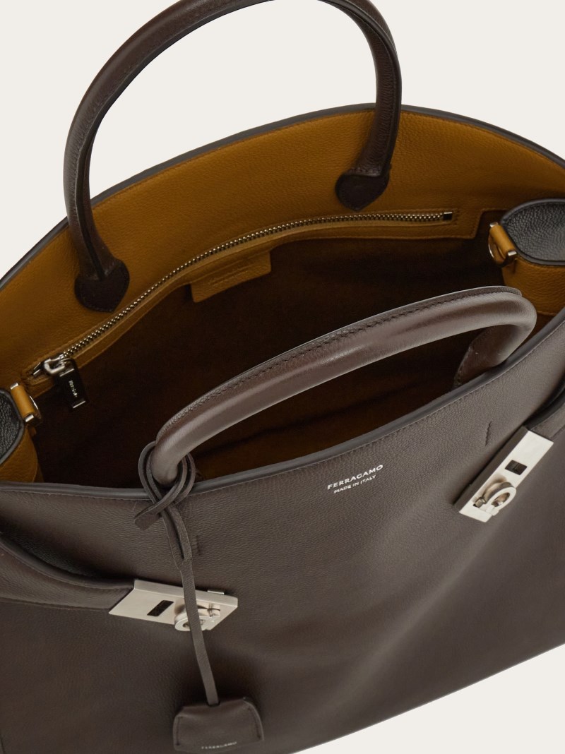 Ferragamo | Women's Hug Tote Bag - Testa Di Moro