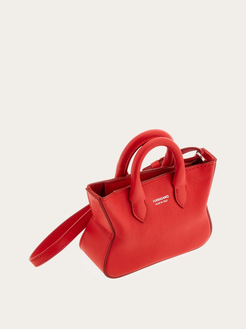 Ferragamo | Men's Tote Mini Charm - Flame Red
