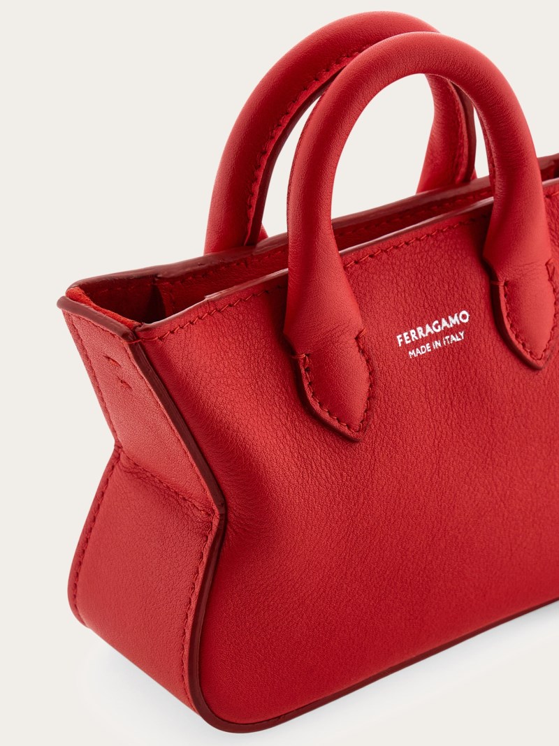 Ferragamo | Men's Tote Mini Charm - Flame Red