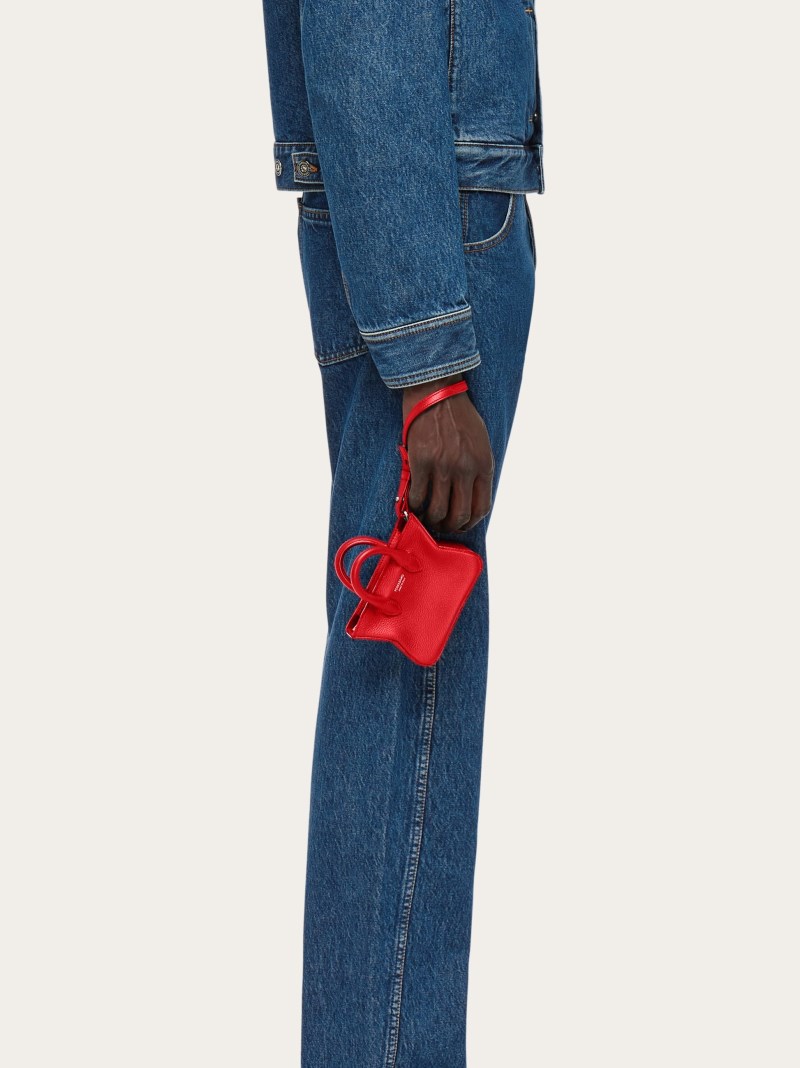 Ferragamo | Men's Tote Mini Charm - Flame Red