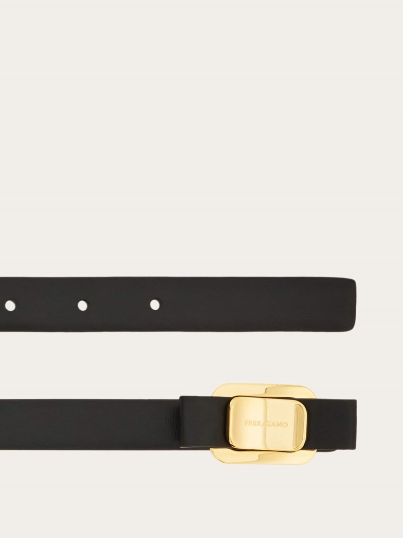 Ferragamo | Women's New Vara Plate Belt - Black