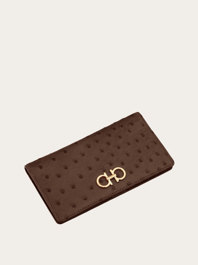 Ferragamo | Women's Gancini Continental Wallet - Clay