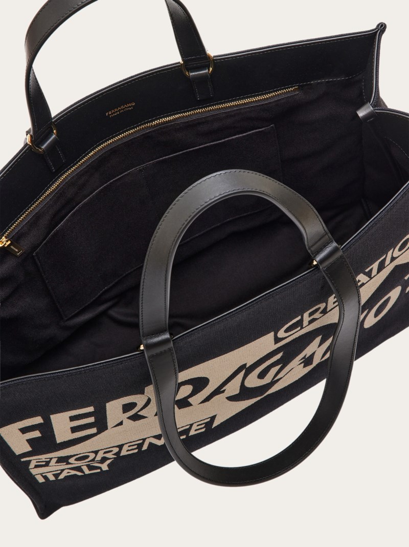 Ferragamo | Women's Tote Bag With Logo - Black