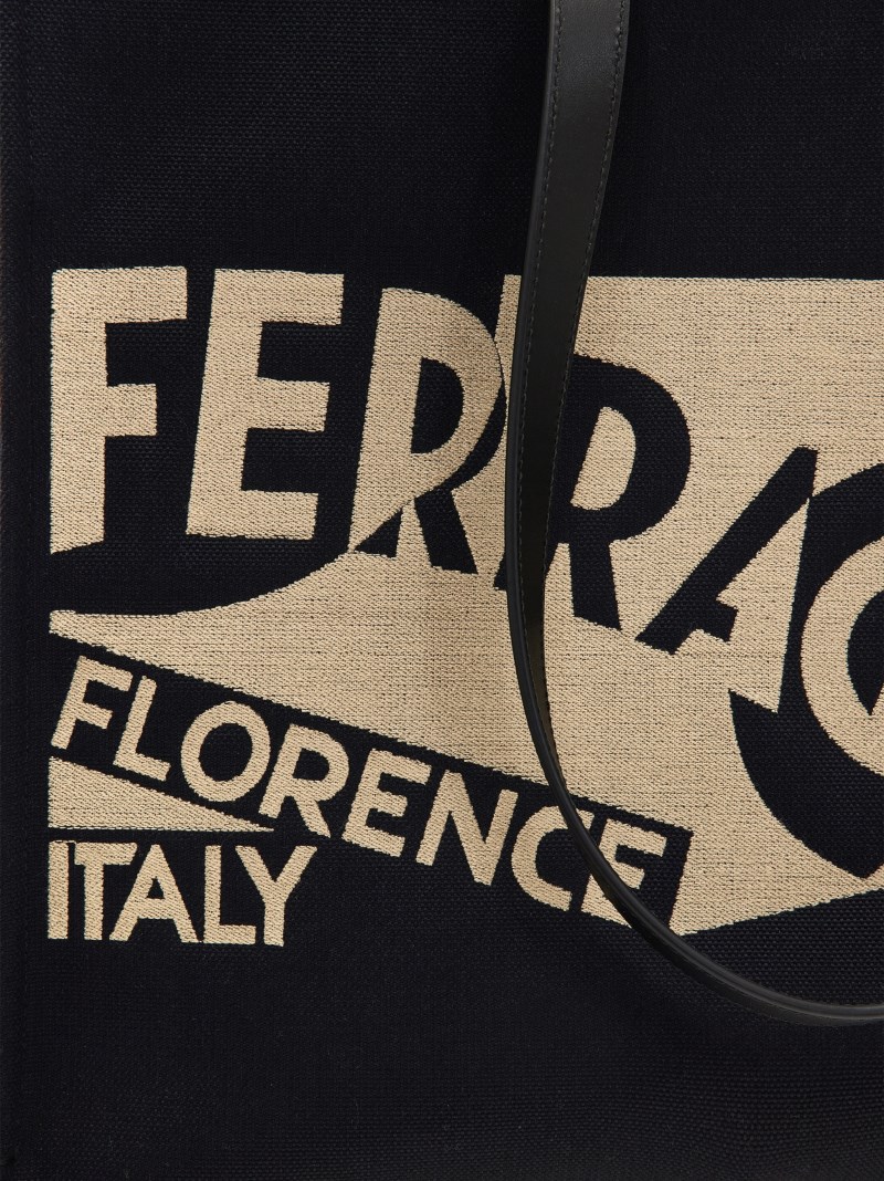 Ferragamo | Women's Tote Bag With Logo - Black