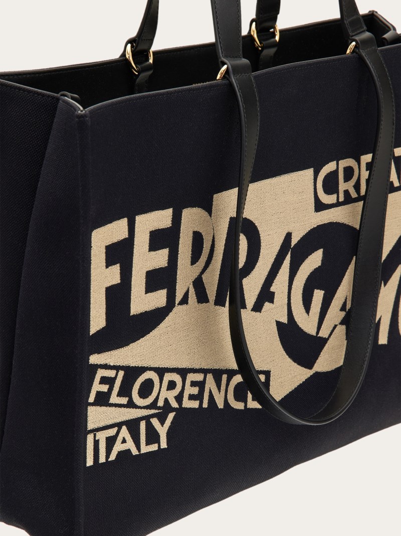 Ferragamo | Women's Tote Bag With Logo - Black