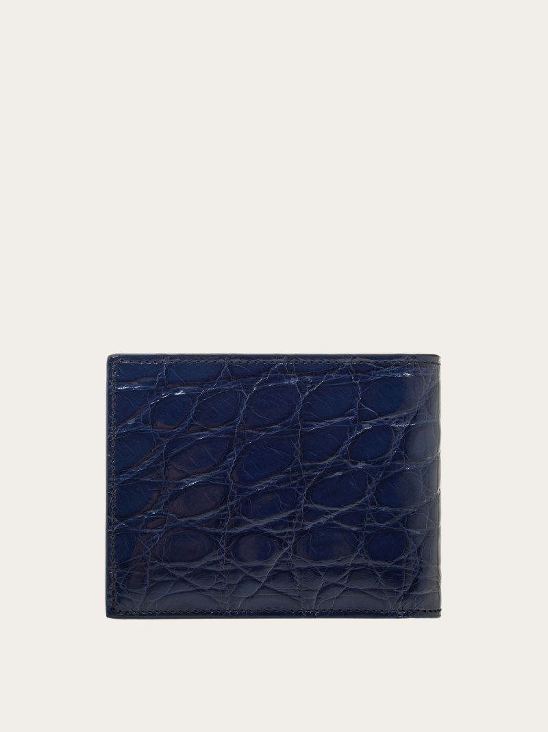 Ferragamo | Men's Gancini Wallet - Blue Marine
