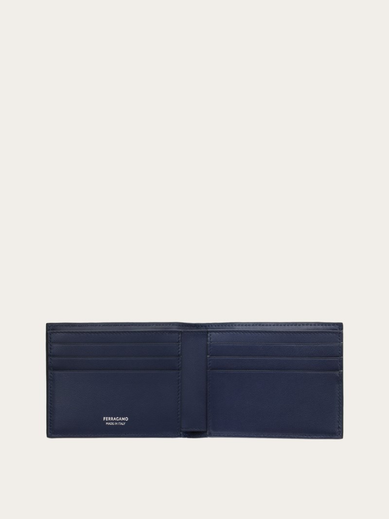 Ferragamo | Men's Gancini Wallet - Blue Marine