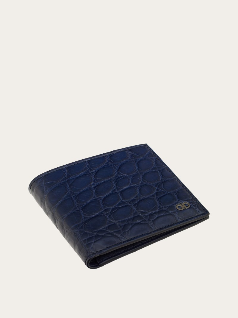 Ferragamo | Men's Gancini Wallet - Blue Marine