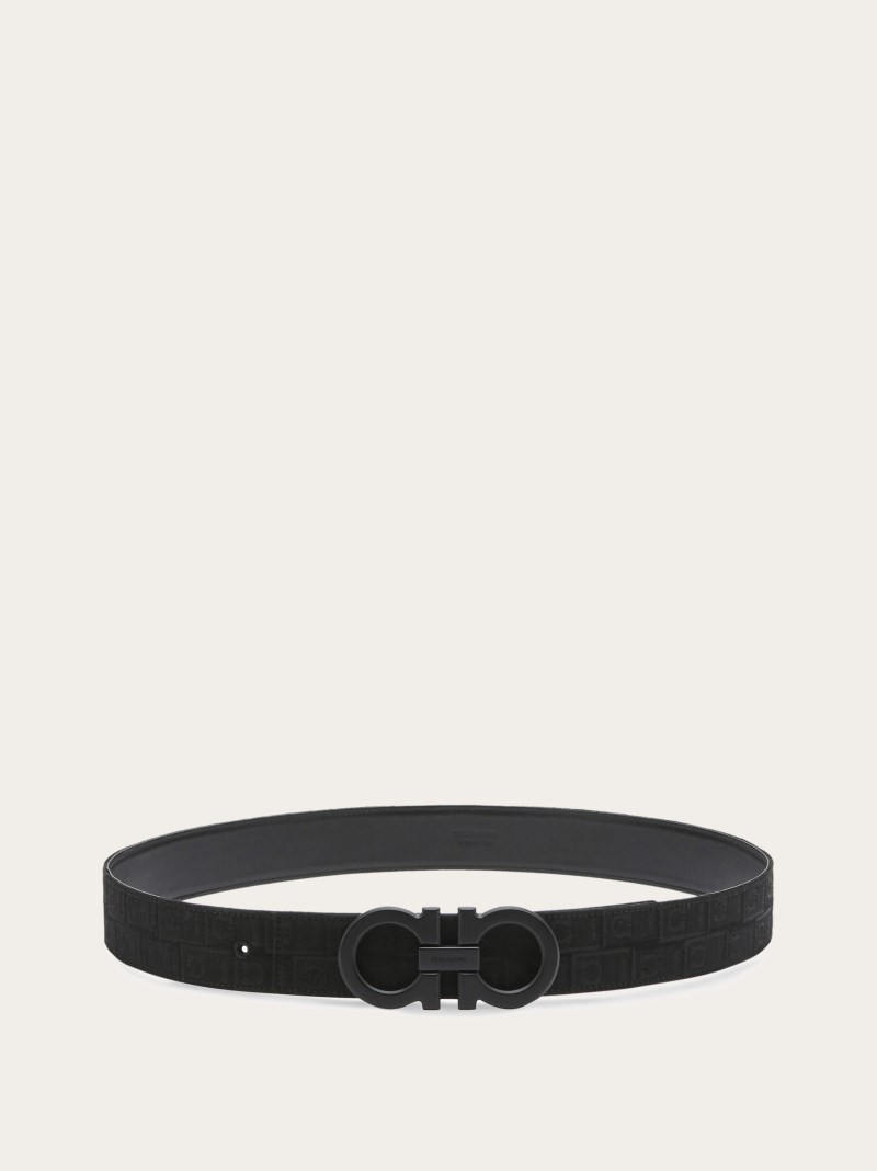 Ferragamo | Men's Fixed Gancini Belt - Black