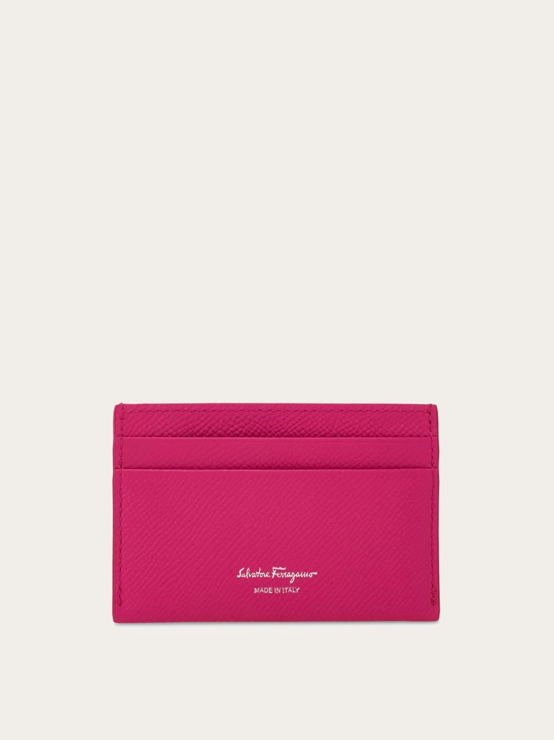 Ferragamo | Women's Gancini Credit Card Holder - Cerise Pink