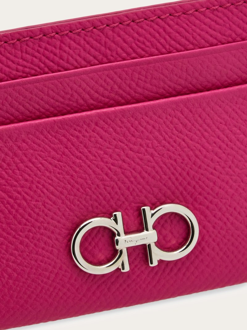 Ferragamo | Women's Gancini Credit Card Holder - Cerise Pink