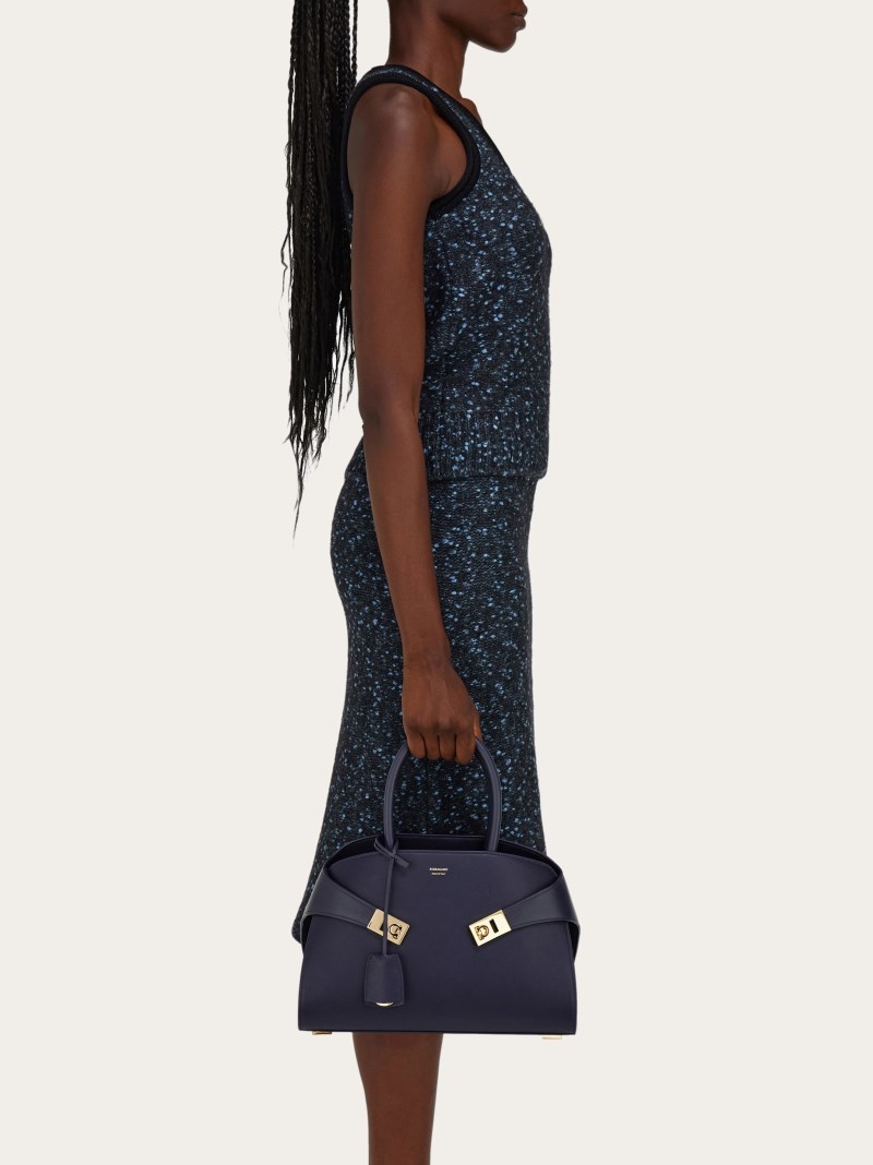 Ferragamo | Women's Hug Handbag - Midnight Blue