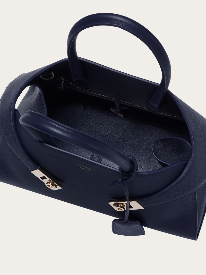 Ferragamo | Women's Hug Handbag - Midnight Blue