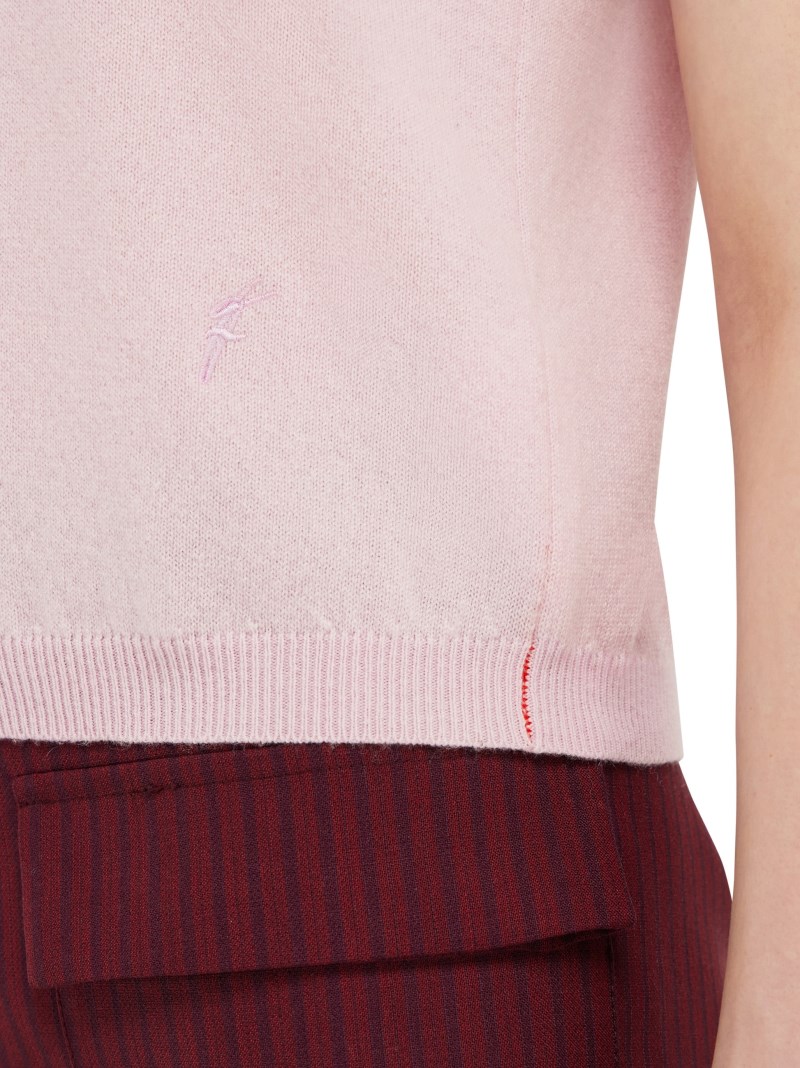 Ferragamo | Women's Sleeveless Cashmere Gilet - Orchid Pink