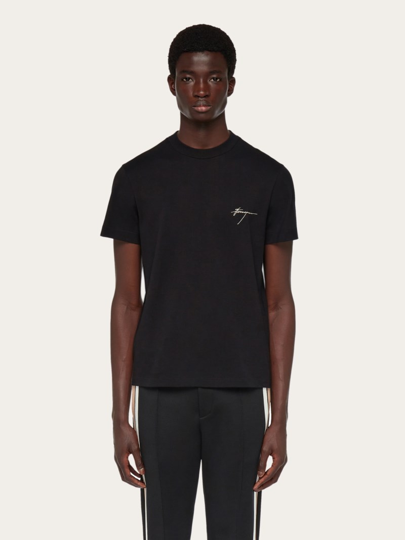 Ferragamo | Men's Sporty T-Shirt - Black