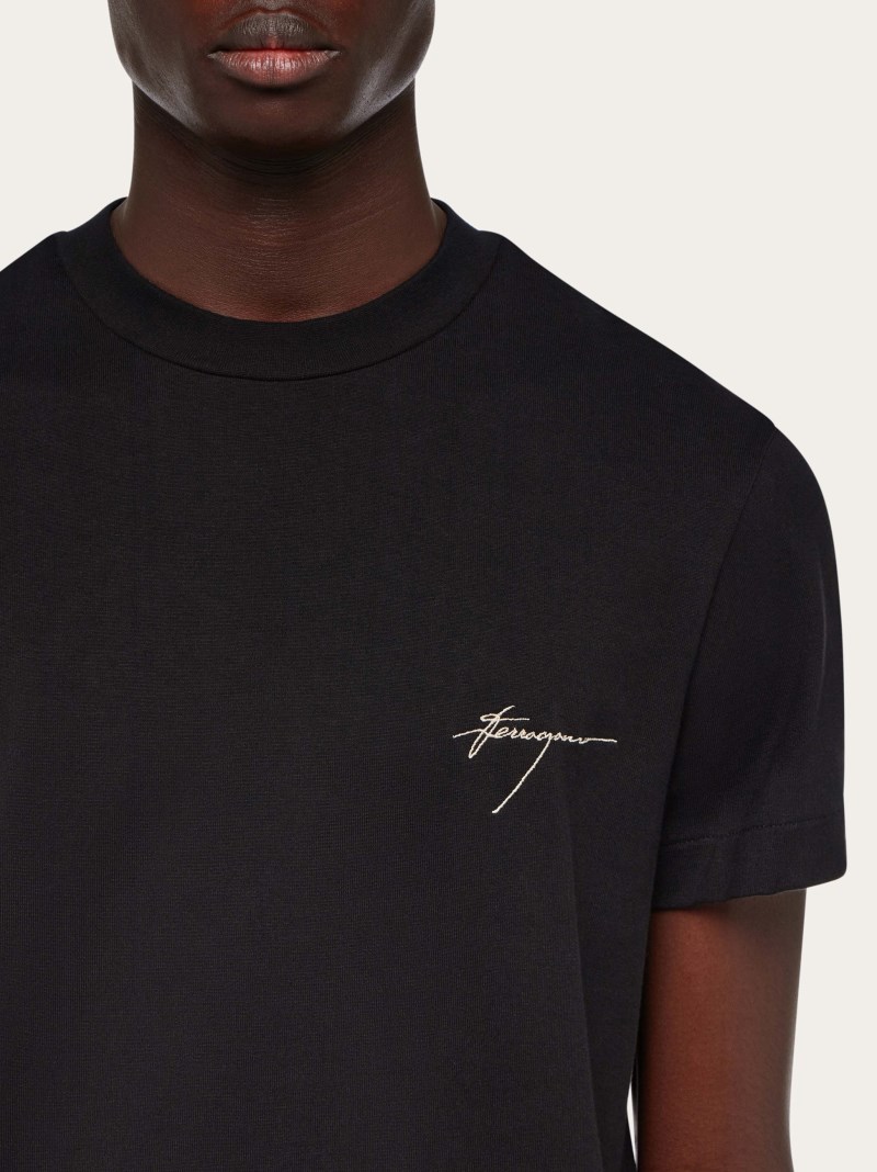Ferragamo | Men's Sporty T-Shirt - Black