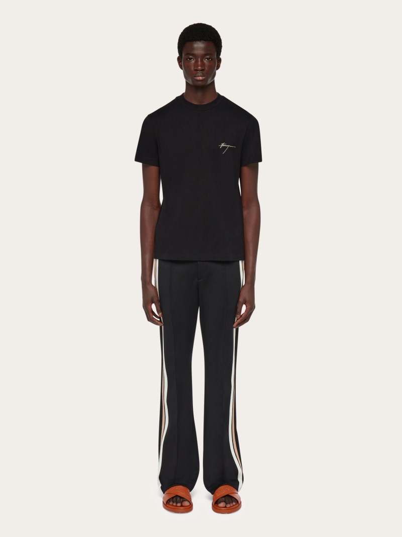 Ferragamo | Men's Sporty T-Shirt - Black
