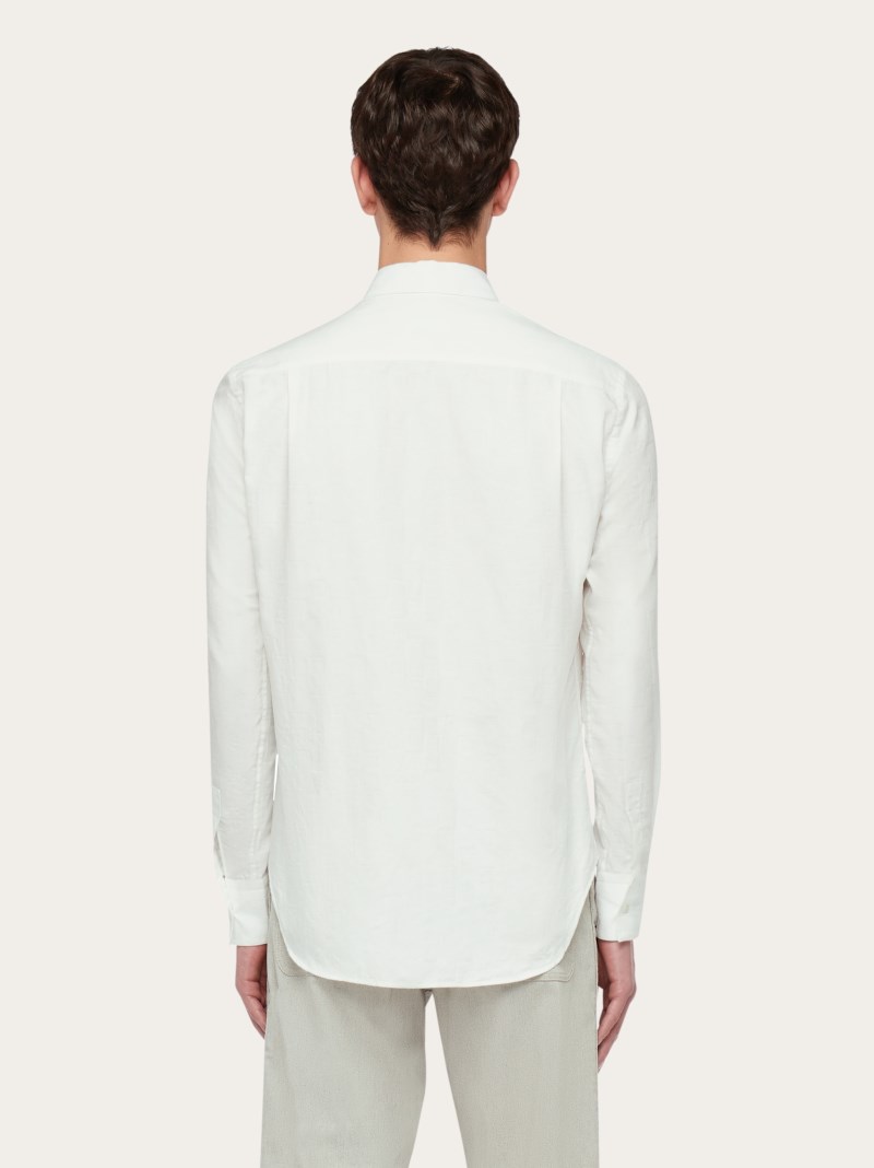 Ferragamo | Men's Long Sleeved Shirt - White