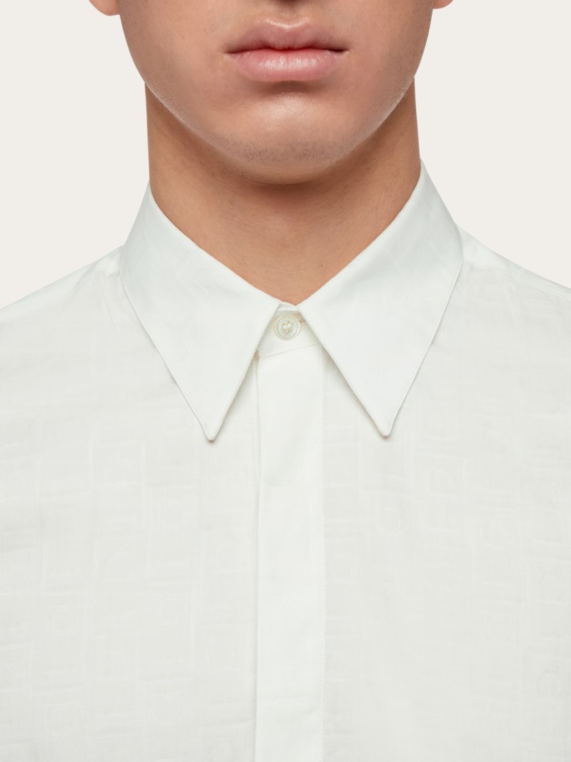 Ferragamo | Men's Long Sleeved Shirt - White