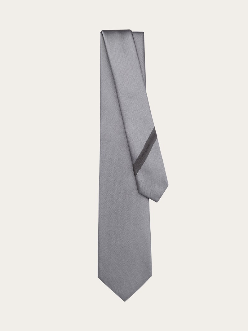 Ferragamo | Men's Silk Tie - Grey