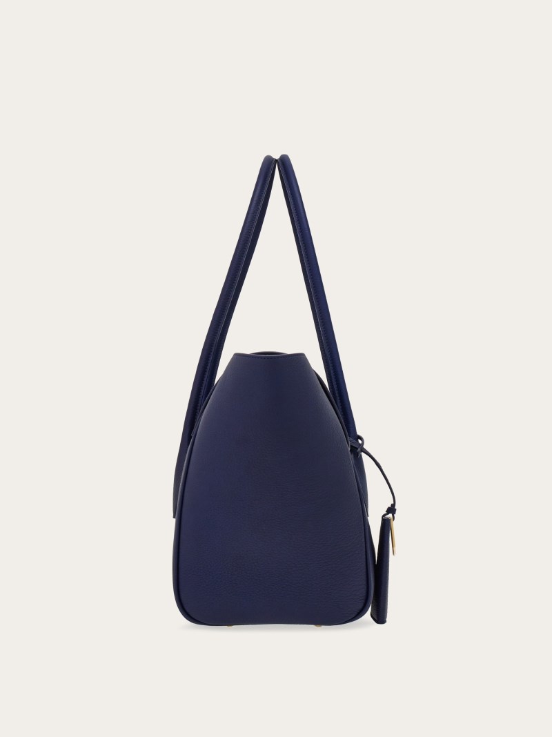 Ferragamo | Women's East-West Tote Bag - Midnight Blue