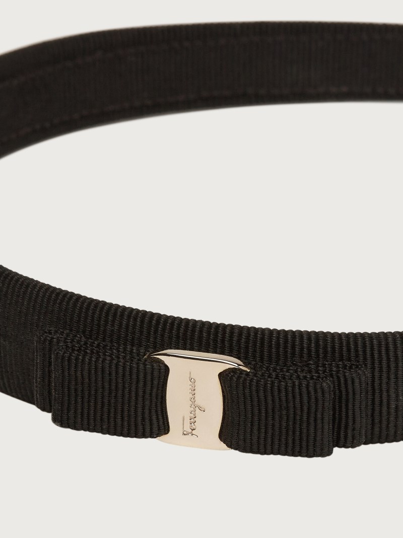 Ferragamo | Women's Vara Bow Headband - Black/Gold