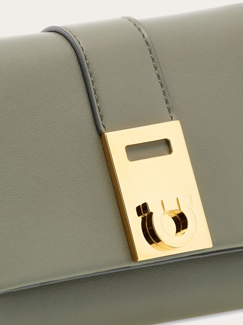 Ferragamo | Women's Hug Compact Wallet - Ash Grey