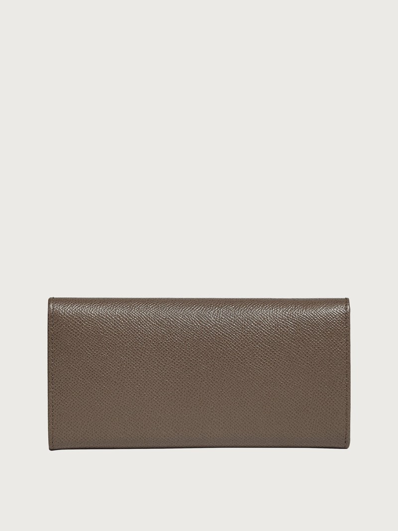 Ferragamo | Women's Gancini Continental Wallet - Cumin