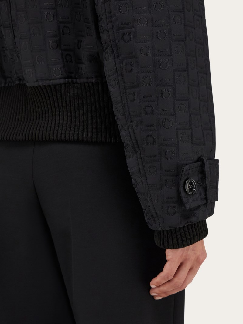 Ferragamo | Women's Monogram Nylon Blouson - Black