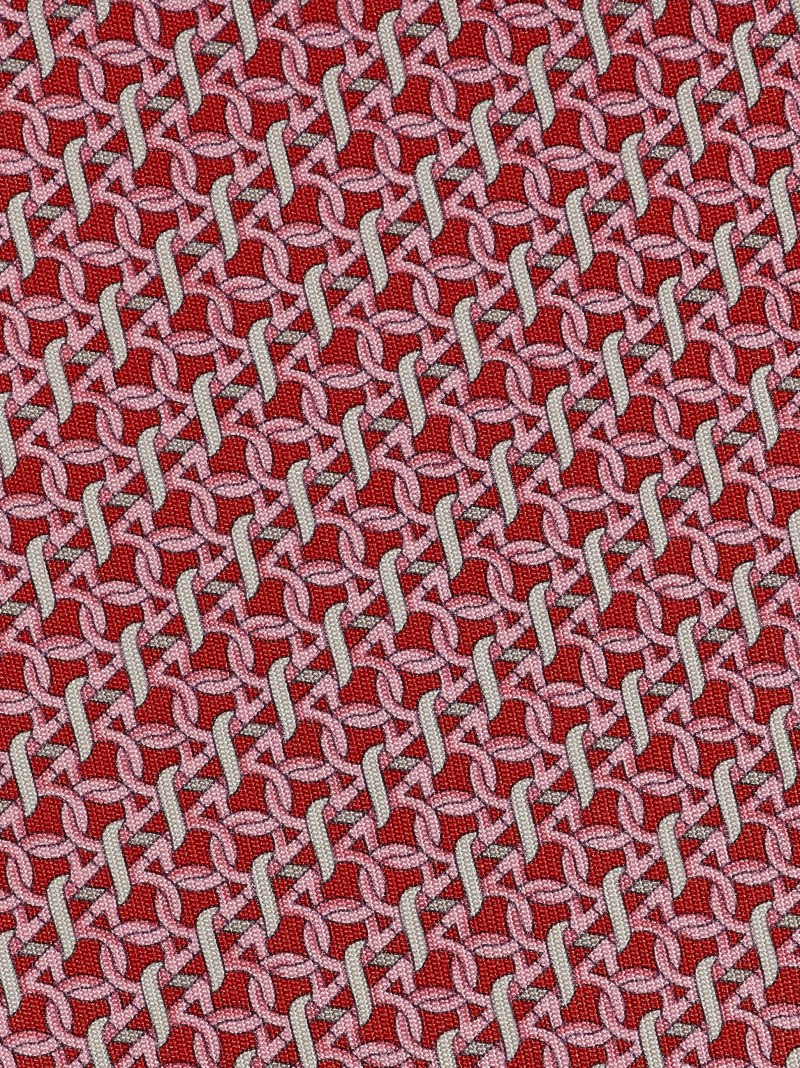 Ferragamo | Men's Gancini Print Silk Tie - Red