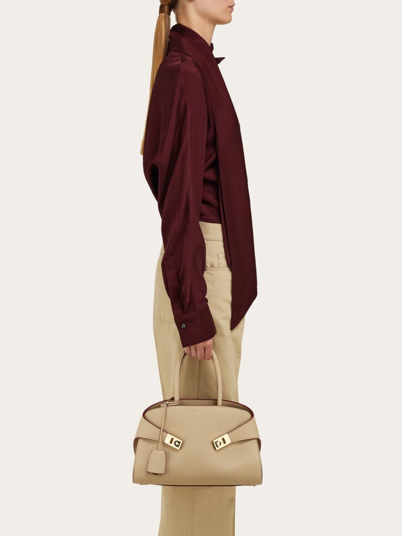 Ferragamo | Women's Hug Handbag - Stone