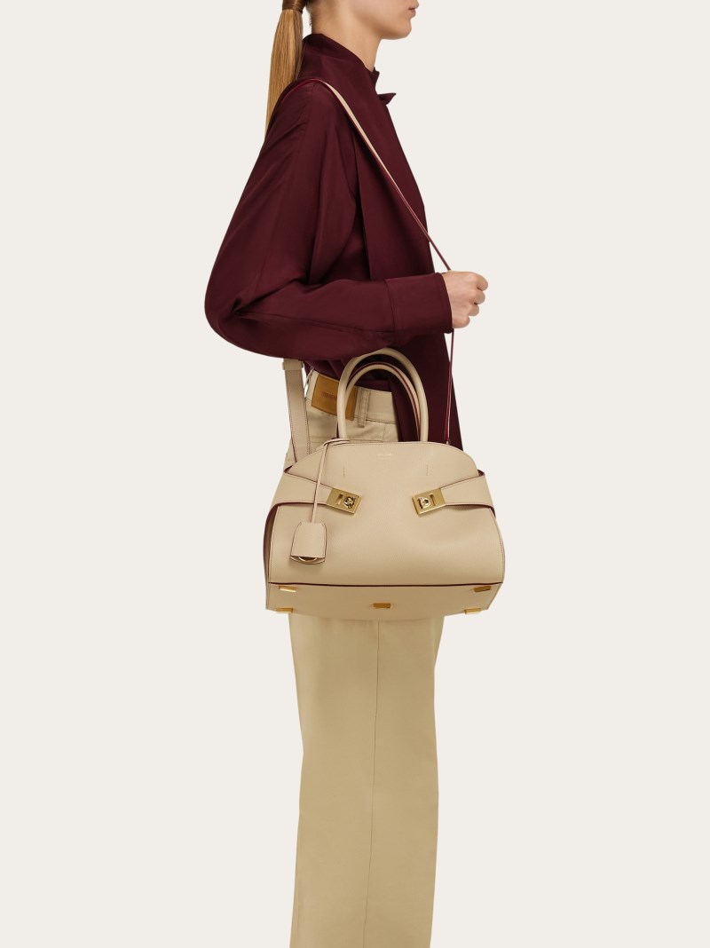 Ferragamo | Women's Hug Handbag - Stone