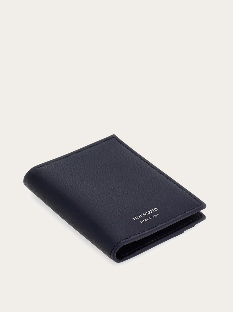 Ferragamo | Men's Credit Card Holder - Midnight Blue/Black