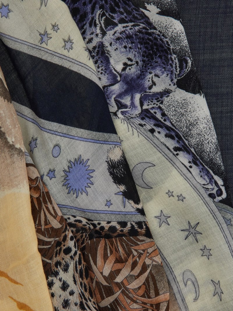 Ferragamo | Women's Day &Amp; Night Print Shawl - Blue