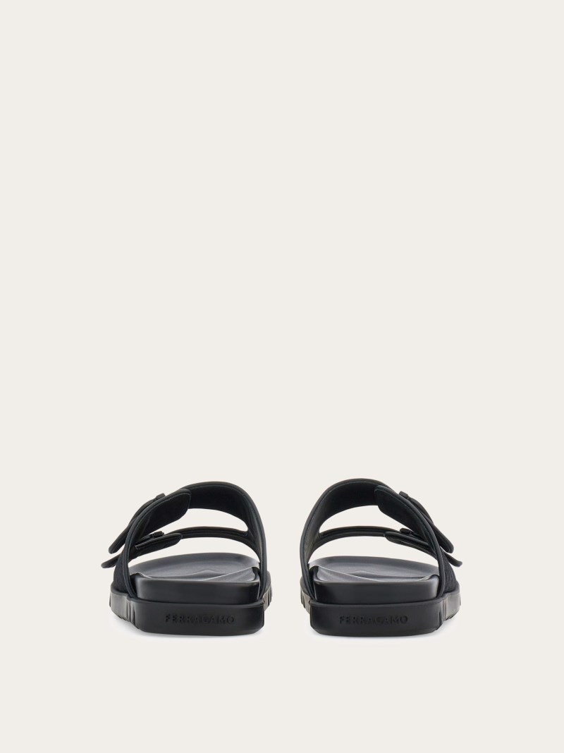Ferragamo | Men's Double-Strap Sandal - Black