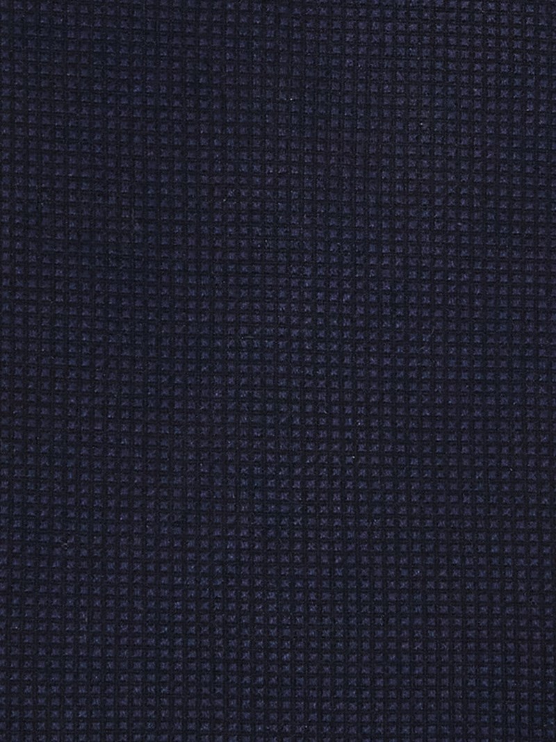 Ferragamo | Men's Cotton And Silk Piquet Tie - Blue Navy