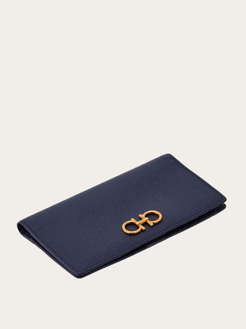 Ferragamo | Women's Gancini Continental Wallet - Midnight Blue
