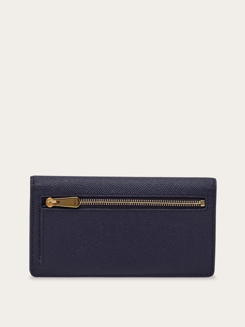 Ferragamo | Women's Gancini Continental Wallet - Midnight Blue